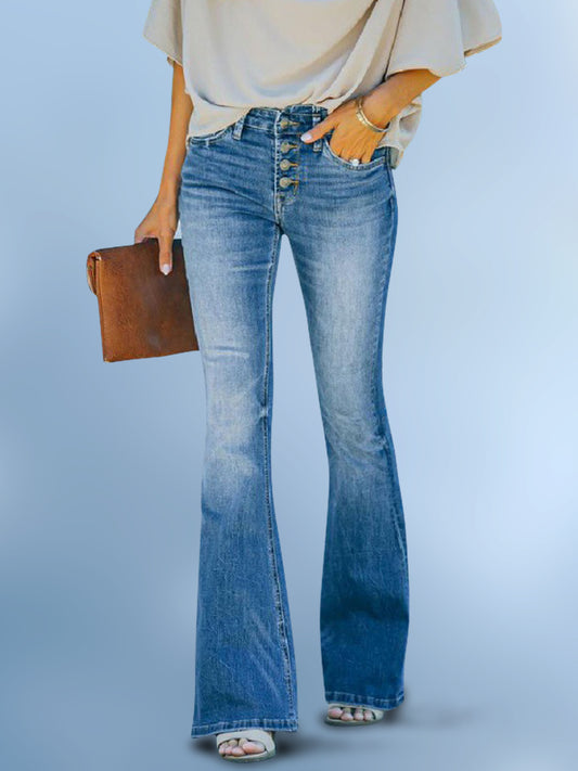 Wide Leg Long Jeans