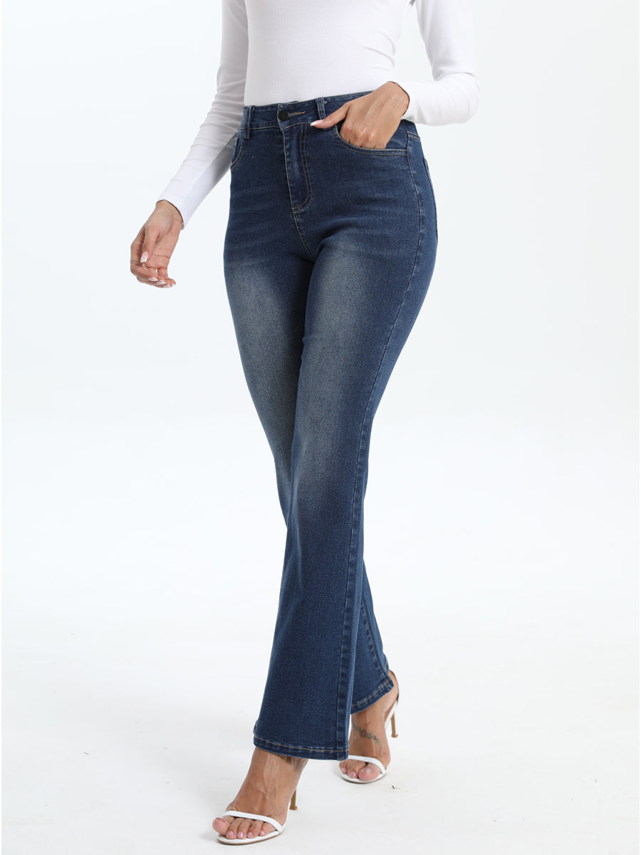 Women's Mid-Rise Flared Jeans