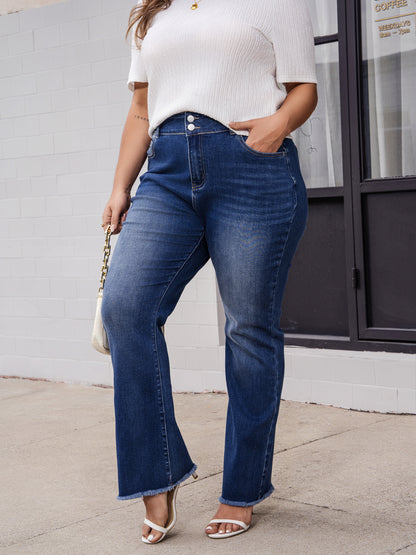 Coming In Hot - Judy Blue Cropped Wide Leg Jeans