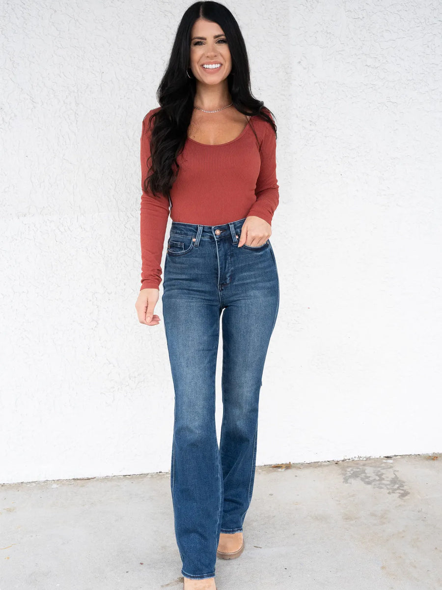 Miles On Em By Judy Blue - Multiple Inseam High Rise Tummy Control Bootcut Jeans