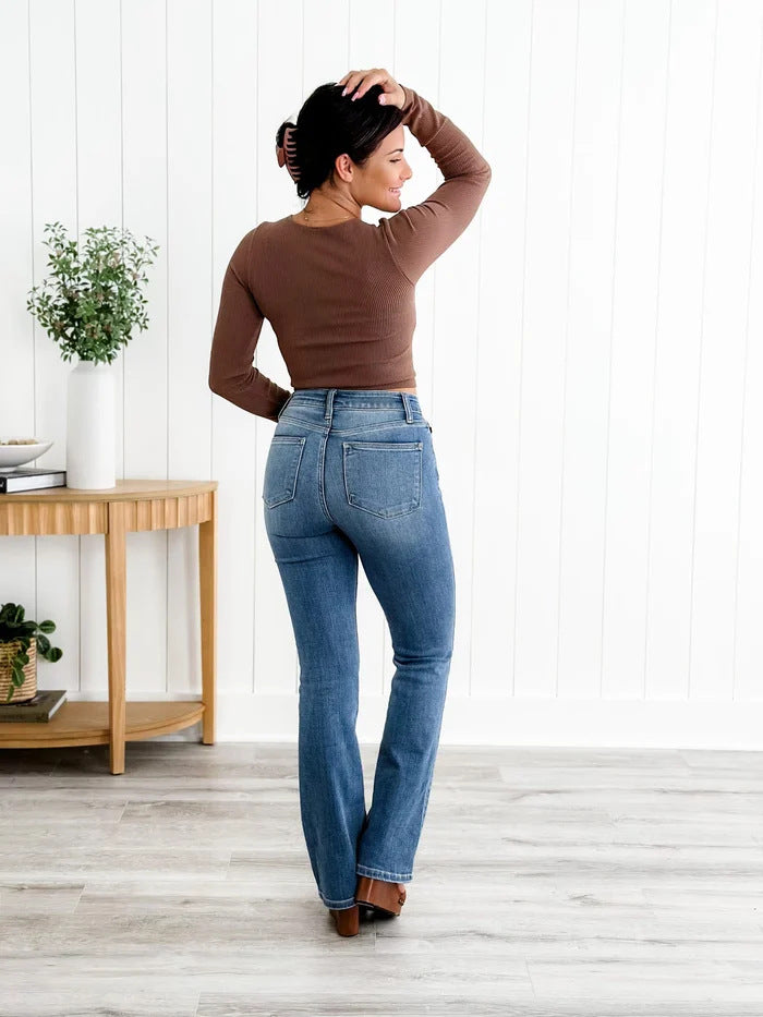 Judy Blue Head Over Boots Bootcut Jeans